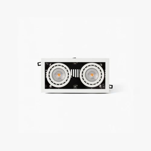Faro - Nano Colin-2 Encastrable Blanc Avec Encadrement 14-26W 4000K 56° COB LED24W 4000