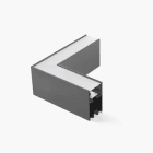 Faro - VIA L Surface prismatic 4000K 400mA noir 15W 4000K IP 20400mA CC 1460lm classe I