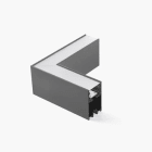 Faro - VIA L Surface prismatic 4000K 700mA noir casambi 25W 4000K IP20 700mA CC 2433lm