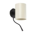 Faro - Guadalupe Lampe Applique Avec Lecteur Noire/Beige E27 50/60Hz 15W IP 20classe I