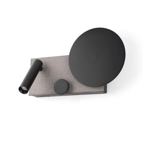 Faro - Klee Led Lampe Applique Droite Gris Avec Lecteur COB LED 50/60Hz10W 2700K IP 20