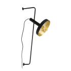 Faro - Whizz Lampe Applique Noire/Or E27 50/60Hz 15W IP 20 classe II100V-240V