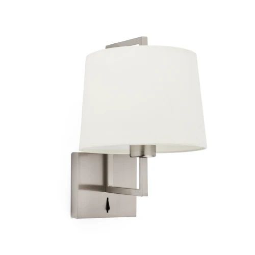 Faro - Frame Lampe Applique Nickel Mat/Beige E27 50/60Hz 15W IP 20 classeI 100V-240V
