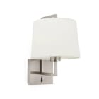 Faro - Frame Lampe Applique Nickel Mat/Beige E27 50/60Hz 15W IP 20 classeI 100V-240V