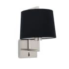 Faro - Frame Lampe Applique Nickel Mat/Noire E27 50/60Hz 15W IP 20 classeI 100V-240V
