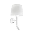 Faro - Savoy Lampe Applique Avec Lecteur Blanc/Blanc E27 50/60Hz 15W IP 20classe II 100