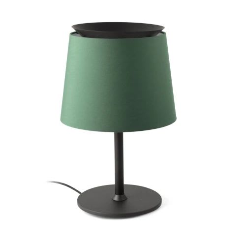 Faro - Savoy Lampe De Table Avec Un Noire/Vert E27 50/60Hz 15W IP20 classe II 100V-240V