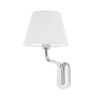 Faro - Eterna Lampe Applique Chrome/Blanc E27 50/60Hz 15W IP 20 classe II100V-240V
