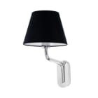 Faro - Eterna Lampe Applique Chrome/Noire E27 50/60Hz 15W IP 20 classe II100V-240V