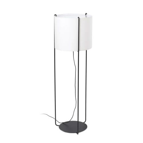 Faro - Drum Lampadaire Noire/Beige E27 50/60Hz 15W IP 20 classeII 100V-240V
