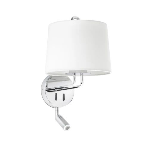 Faro - Montreal Lampe Applique Avec Lecteur Chrome/Blanc E27 50/60Hz 15W IP 20classe II