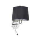 Faro - Montreal Lampe Applique Avec Lecteur Chrome/Noire E27 50/60Hz 15W IP 20classe II