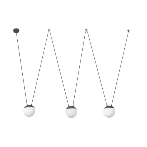 Faro - Mine Space Suspension Gris Foncé Pc 3L E27 50/60Hz 15W IP20 classe II 100V-240V