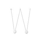 Faro - Mine Space Suspension Blanche 2L E27 50/60Hz 15W IP 20 classeI 100V-240V