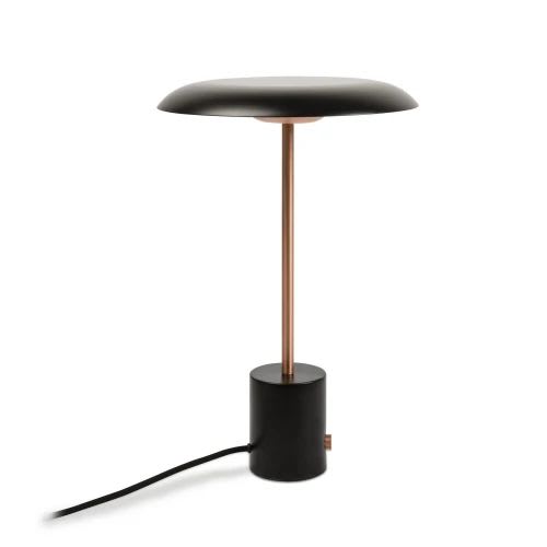 Faro - Hoshi Led Lampe De Table Avec Un Noire Et Cuivre BrosséeSMD LED 50/60Hz 12W 3000