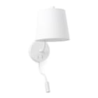 Faro - Berni Lampe Applique Blanche Avec Lecteur Led E27 50/60Hz 15W IP20 classe I 100V