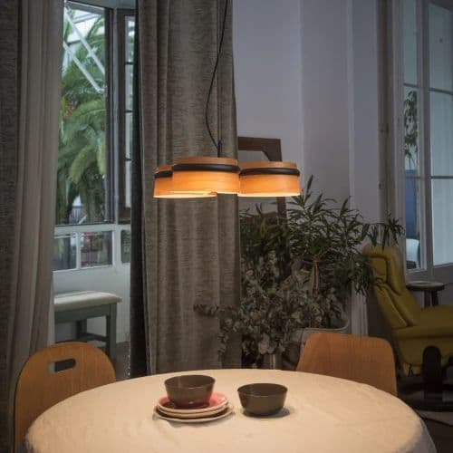 Faro - Loop Led Lampe Suspension Noire SMD LED 50/60Hz 18W 2700K IP20 1050lm classe II