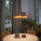 Faro - Loop Led Lampe Suspension Noire SMD LED 50/60Hz 18W 2700K IP20 1050lm classe II