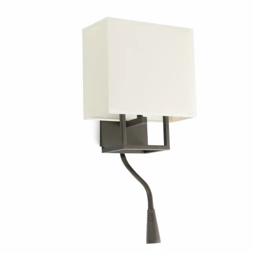 Faro - Vesper Lampe Applique Brun Et Beige Avec Lecteur Led E14 50/60Hz8W IP 20 classe