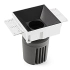Faro - Deep78 Encastrable Carré Sens Cadre Noir 15° 3000K Cri95 Spread COBLED 18W 3000K