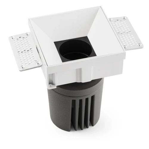 Faro - Deep78 Encastrable Carré Sens Cadre Blanc 36° 4000K Cri95 Honeycomb COBLED 18W 4