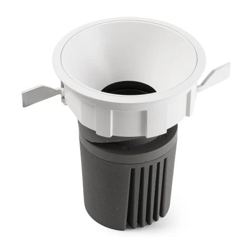 Faro - Deep90 Encastrable Rond Blanc 36° P. White Cri95 Honeycomb COB LED39W IP 23 1050