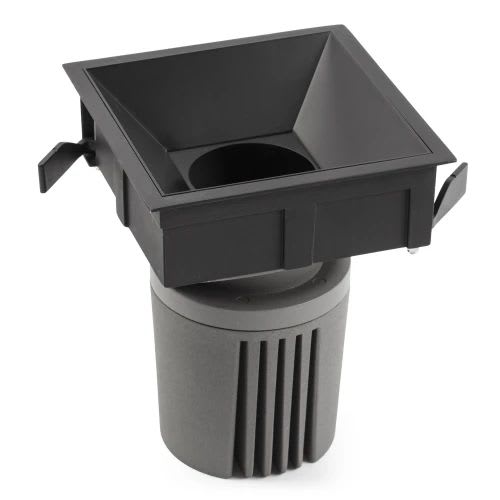 Faro - Deep90 Encastrable Carré Noir 36° 2700K Cri95 Spread COB LED 39W2700K IP 23 1050