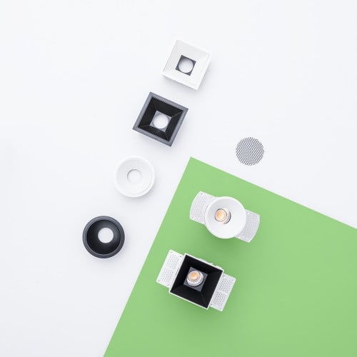 Faro - Deep90 Encastrable Carré Blanc 60° 3000K Cri95 COB LED 39W 3000KIP 23 1050mA CC