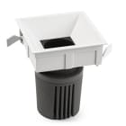 Faro - Deep90 Encastrable Carré Blanc 60° P. White Cri95 Stripy COB LED39W IP 23 1050mA