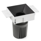 Faro - Deep90 Encastrable Carré Sens Cadre Noir 15° 2700K Cri95 Honeycomb COBLED 39W 27
