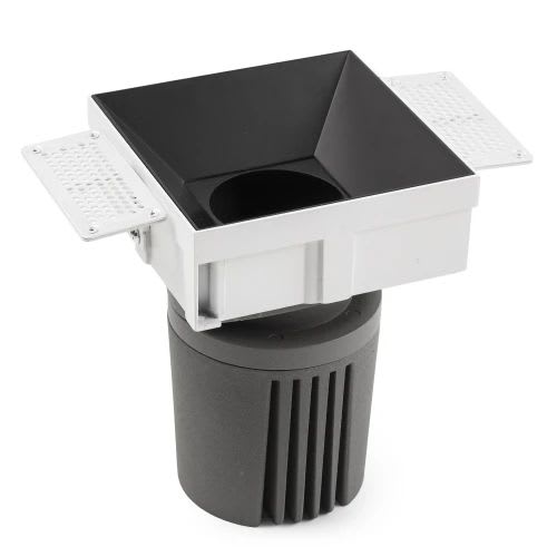 Faro - Deep90 Encastrable Carré Sens Cadre Noir 15° 2700K Cri95 Stripy COBLED 39W 2700K