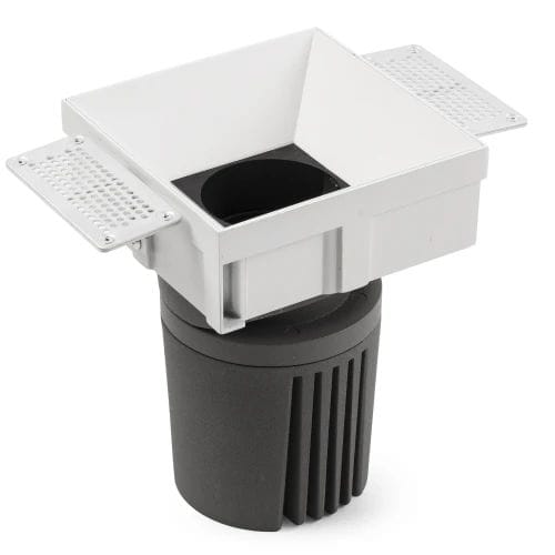 Faro - Deep90 Encastrable Carré Sens Cadre Blanc 36° 4000K Cri95 Honeycomb COBLED 39W 4