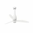 Faro - Eterfan Led Ventilateur De Plafond Blanc Mat/Transparent Avec Moteur Dc SMDLED 5