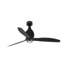 Faro - Mini Eterfan Led Ventilateur De Plafond Noir Mat Avec Moteur DcSmart SMD LED 50/