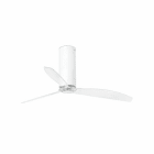 Faro - Tube Fan Ventilateur De Plafond Blanc Mat/Transparent Avec Moteur Dc Smart50/60H