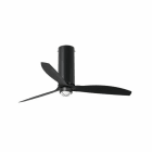 Faro - Tube Fan Led Ventilateur De Plafond Noir Mat Avec Moteur DcSmart SMD LED 50/60Hz
