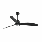 Faro - Just Fan Led Ventilateur De Plafond Noir Mat Avec Moteur DcSMD LED 50/60Hz 16W 3