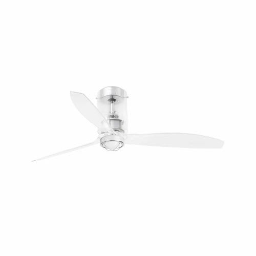 Faro - Mini Tube Fan Led Ventilateur De Plafond Transparent Avec Moteur DcSmart SMD LED