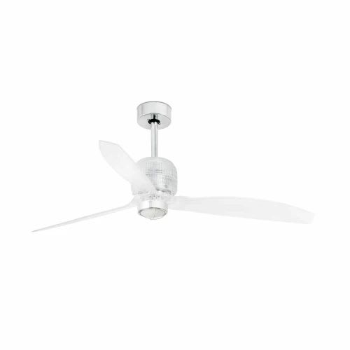 Faro - Deco Fan Led Ventilateur De Plafond Chrome Avec Moteur Dc SMDLED 50/60Hz 16W 300