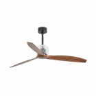 Faro - Deco Fan Ventilateur De Plafond Noir/Bois Avec Moteur Dc Smart 50/60HzIP 20 clas
