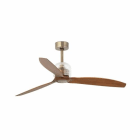 Faro - Deco Fan Ventilateur De Plafond Or/Bois Avec Moteur Dc Smart 50/60HzIP 20 classe