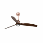 Faro - Just Fan Led Ventilateur De Plafond Cuivre/Bois Avec Moteur Dc SMDLED 50/60Hz 16