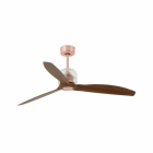 Faro - Deco Fan Ventilateur De Plafond Cuivre/Bois Avec Moteur Dc Smart 50/60HzIP 20 cl