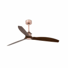Faro - Just Fan Ventilateur De Plafond Cuivre/Bois Avec Moteur Dc Smart 50/60HzIP 20 cl