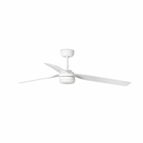 Faro - PUNT LED Ventilateur de plafond blanc avec moteur DC SMD LED50/60Hz 24W IP 1300l