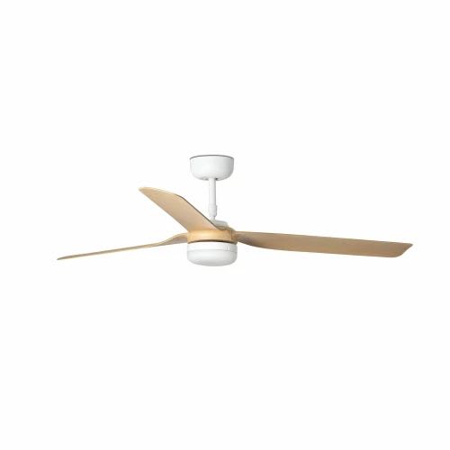Faro - PUNT LED Ventilateur de plafond blanc/bois clair avec moteur DC SMDLED 50/60Hz 2
