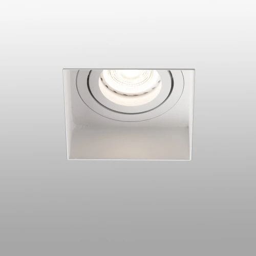 Faro - Hyde Lampe Encastrable Blanche Carré Orientable Sans Encadrement GU10 50/60Hz 8W