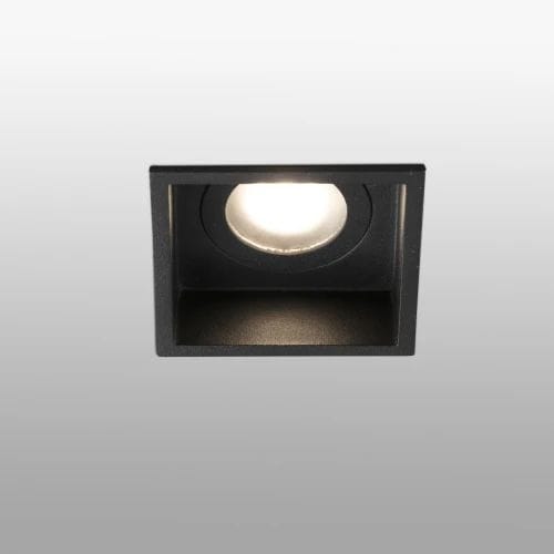 Faro - Hyde Lampe Encastrable Noir Carré GU10 50/60Hz 8W IP 44 classeI