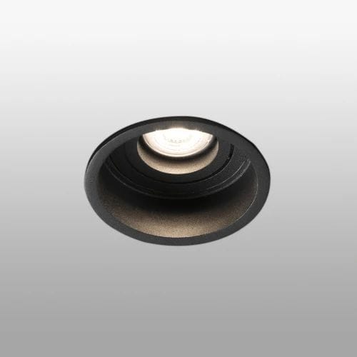 Faro - Hyde Lampe Encastrable Noir Rond Orientable GU10 50/60Hz 8W IP 20classe I