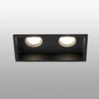 Faro - Hyde Lampe Encastrable Noir Carré 2L GU10 50/60Hz 8W IP 44classe I